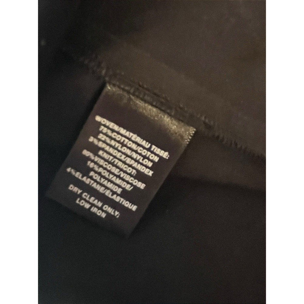 Lafayette 148 Toni Collared Dress Women's Minimalist Midi Modern Black Size 10 - Picture 8 of 8